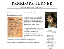 Tablet Screenshot of penelopeturner.com
